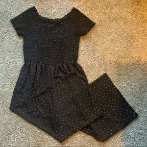 Target black and white polka dot jumpsuit